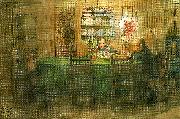 Carl Larsson laxlasning oil painting on canvas